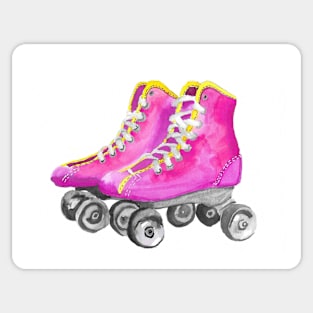 Watercolor Roller Skates Sticker